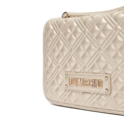 Borsa Donna a Spalla e Tracolla LOVE MOSCHINO linea Quilted Metallic Gold
