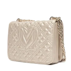 Borsa Donna a Spalla e Tracolla LOVE MOSCHINO linea Quilted Metallic Gold