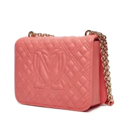 Borsa Donna a Spalla e Tracolla LOVE MOSCHINO linea Quilted color Corallo