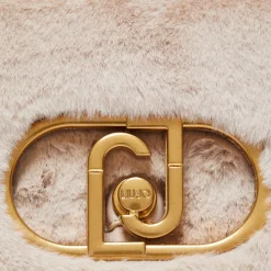 Borsa Donna a Spalla e Tracolla LIU JO linea La Puffy in Eco-Fur Soft Cream