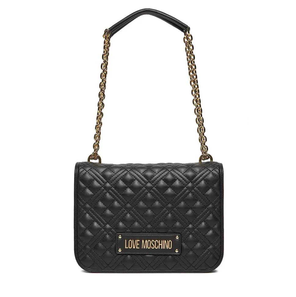Borsa Donna a Spalla e Tracolla LOVE MOSCHINO linea Quilted colore Nero