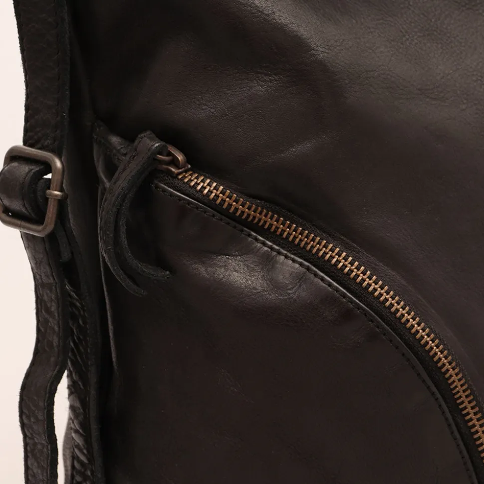 Borsa Donna a Spalla GIANNI CONTI in Pelle Nera