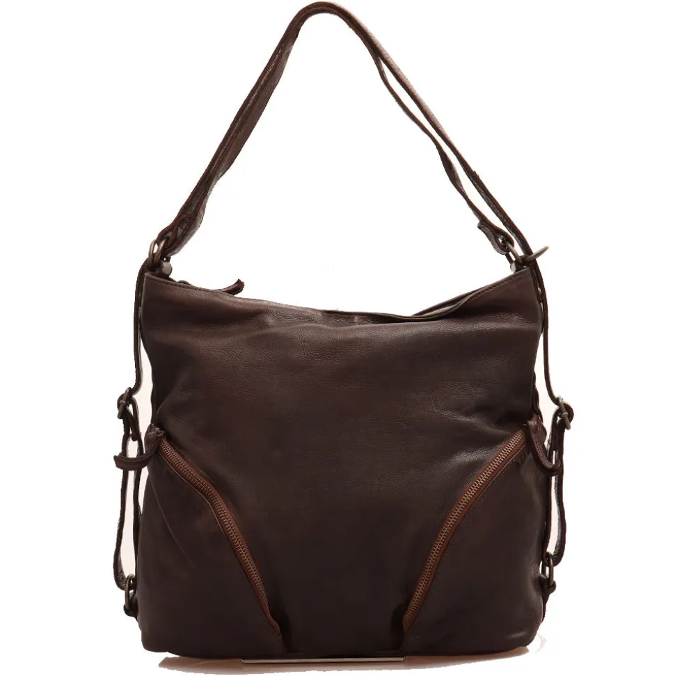 Borsa Donna a Spalla GIANNI CONTI in Pelle Marrone