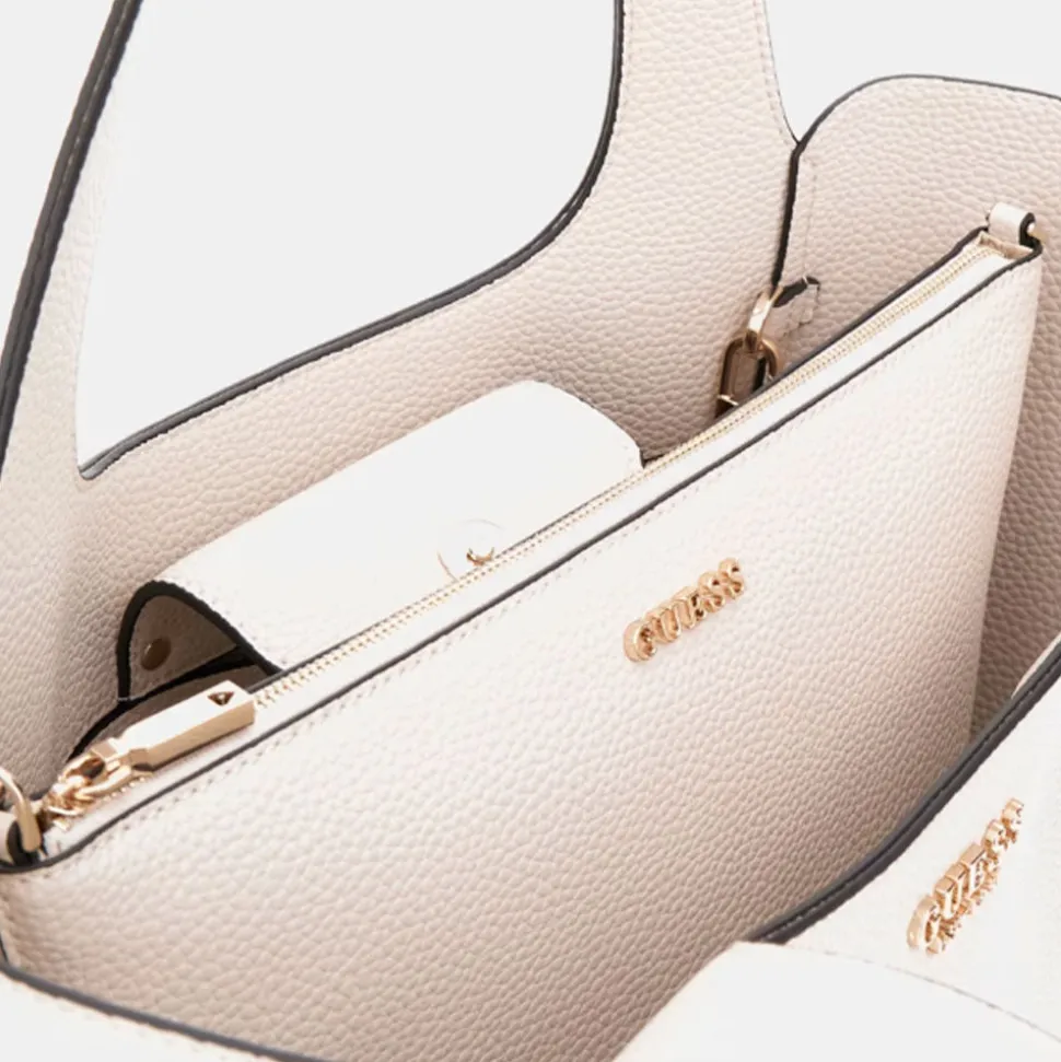 Borsa Donna a Spalla GUESS Linea Helina colore Bone