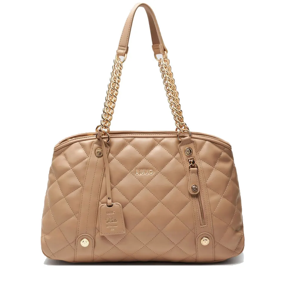 Borsa Donna a Spalla LIU JO Better Trapuntata color Cammello