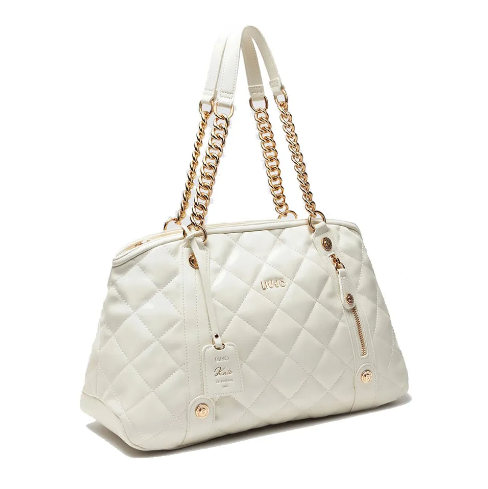 Borsa Donna a Spalla LIU JO Better Trapuntata color Crema