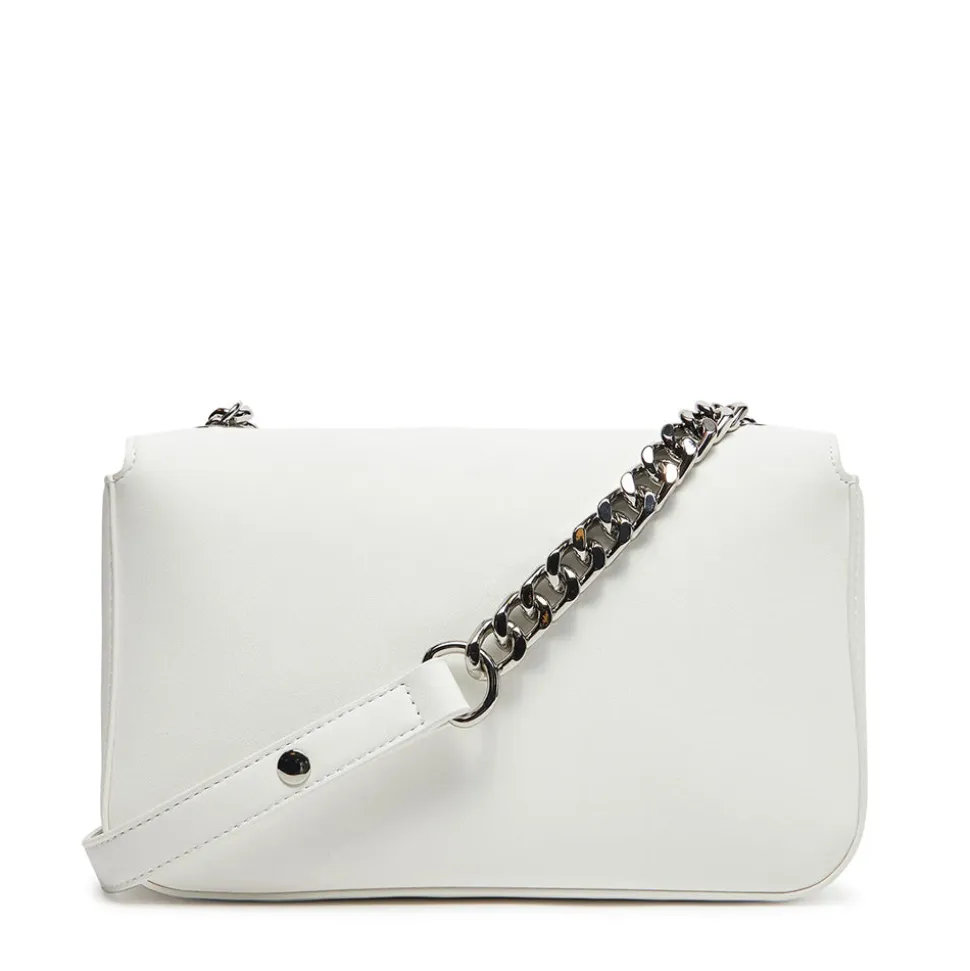 Borsa Donna a Spalla LOVE MOSCHINO Bianca con Logo Lettering Sfumato