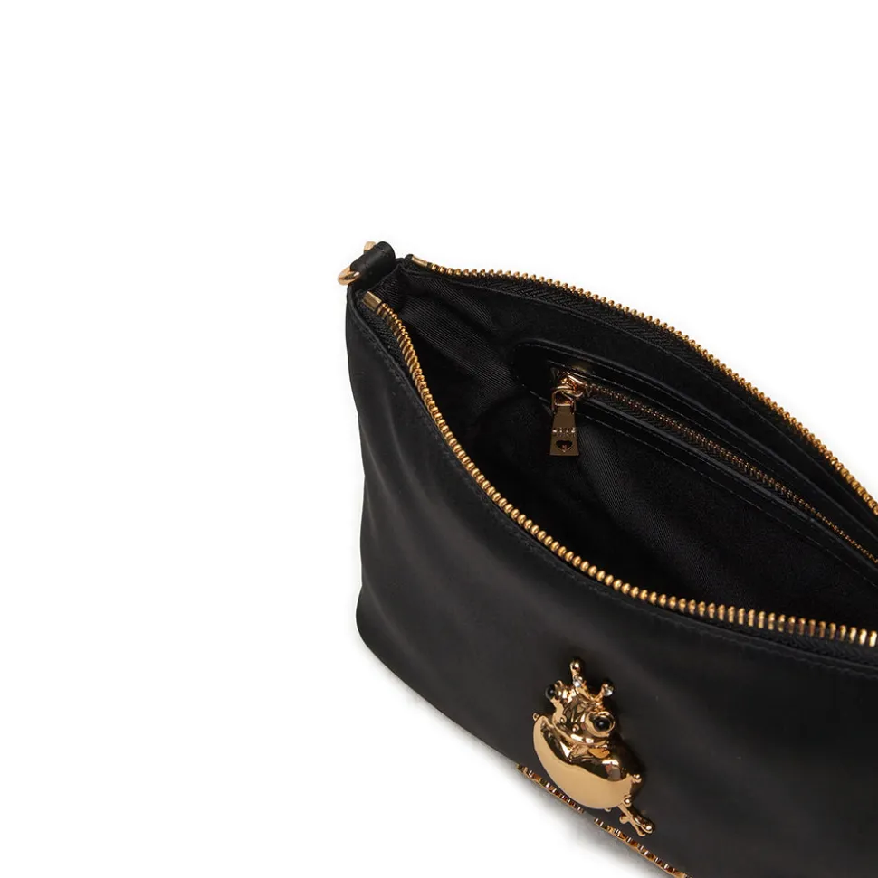 Borsa Donna a Spalla LOVE MOSCHINO linea Funny Love in Satin Nero