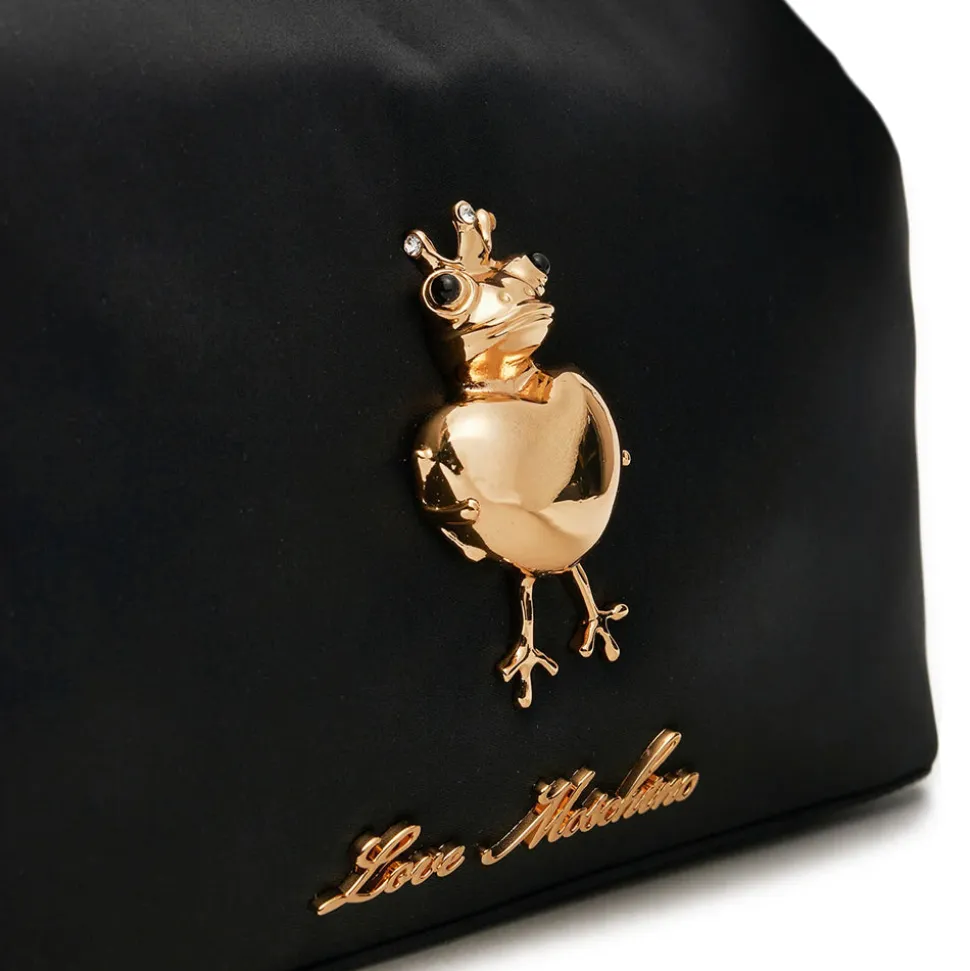 Borsa Donna a Spalla LOVE MOSCHINO linea Funny Love in Satin Nero