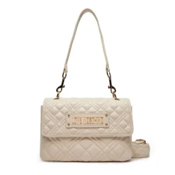 Borsa Donna a Spalla LOVE MOSCHINO linea Logo Lettering Avorio