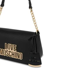 Borsa Donna a Spalla LOVE MOSCHINO linea Cut Out Logo Nero