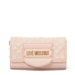 Borsa Donna a Spalla LOVE MOSCHINO linea Quilted Tab Rosa Cipria