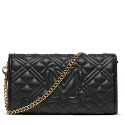 Borsa Donna a Spalla LOVE MOSCHINO linea Quilted Tab Nero