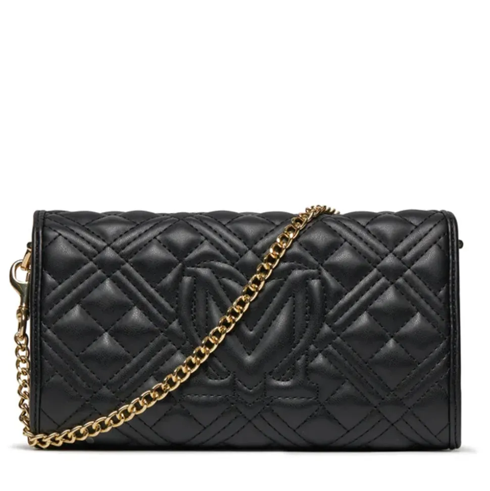 Borsa Donna a Spalla LOVE MOSCHINO linea Quilted Tab Nero