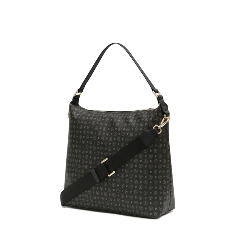 Borsa Donna a Spalla POLLINI linea Heritage PVC Nero