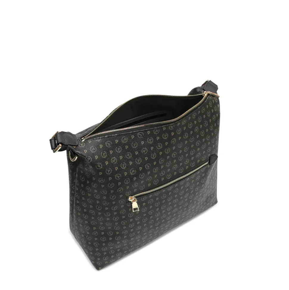 Borsa Donna a Spalla POLLINI linea Heritage PVC Nero