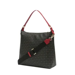 Borsa Donna a Spalla POLLINI linea Heritage PVC Nero e Lacca