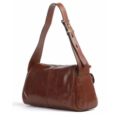 Borsa Donna a Spalla THE BRIDGE linea Flora in Pelle Marrone