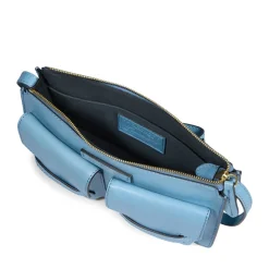 Borsa Donna a Spalla THE BRIDGE linea Lucrezia in Pelle Baby Blu