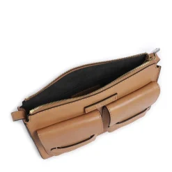 Borsa Donna a Spalla THE BRIDGE linea Lucrezia in Pelle color Marzapane