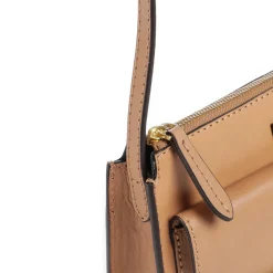 Borsa Donna a Spalla THE BRIDGE linea Lucrezia in Pelle color Marzapane