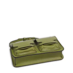 Borsa Donna a Spalla THE BRIDGE linea Lucrezia in Pelle Verde Pistacchio