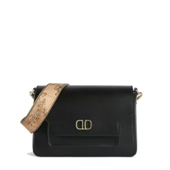 Borsa Donna a Tracolla 1A Classe Alviero Martini linea Geo Summer Feeling in Pelle Nera LC90