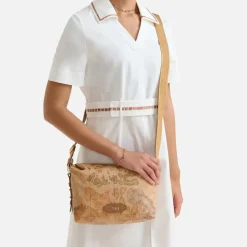 Borsa Donna a Tracolla 1A Classe Alviero Martini linea Social Fusion Geo Classic e Cuoio LC02