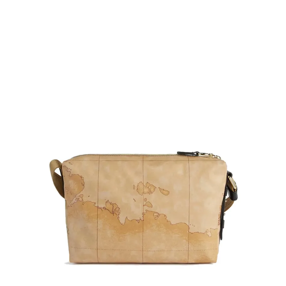 Borsa Donna a Tracolla 1A Classe Alviero Martini linea Social Fusion Geo Classic e Nero LC02