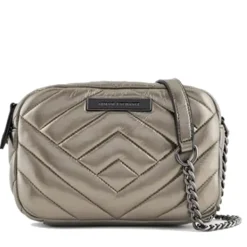 Borsa Donna a Tracolla Chiusa con Zip ARMANI EXCHANGE Colore Gun Metal
