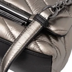 Borsa Donna a Tracolla Chiusa con Patta e Clip ARMANI EXCHANGE Colore Gun Metal
