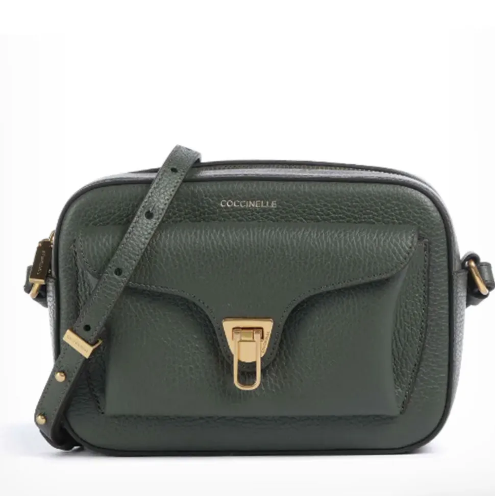 Borsa Donna a Tracolla COCCINELLE in Pelle Alga linea Beat Soft Misura Media