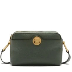 Borsa Donna a Tracolla COCCINELLE in Pelle linea Liya colore Alga - Nero