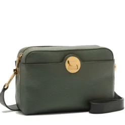 Borsa Donna a Tracolla COCCINELLE in Pelle linea Liya colore Alga - Nero