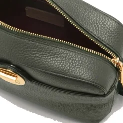 Borsa Donna a Tracolla COCCINELLE in Pelle linea Liya colore Alga - Nero
