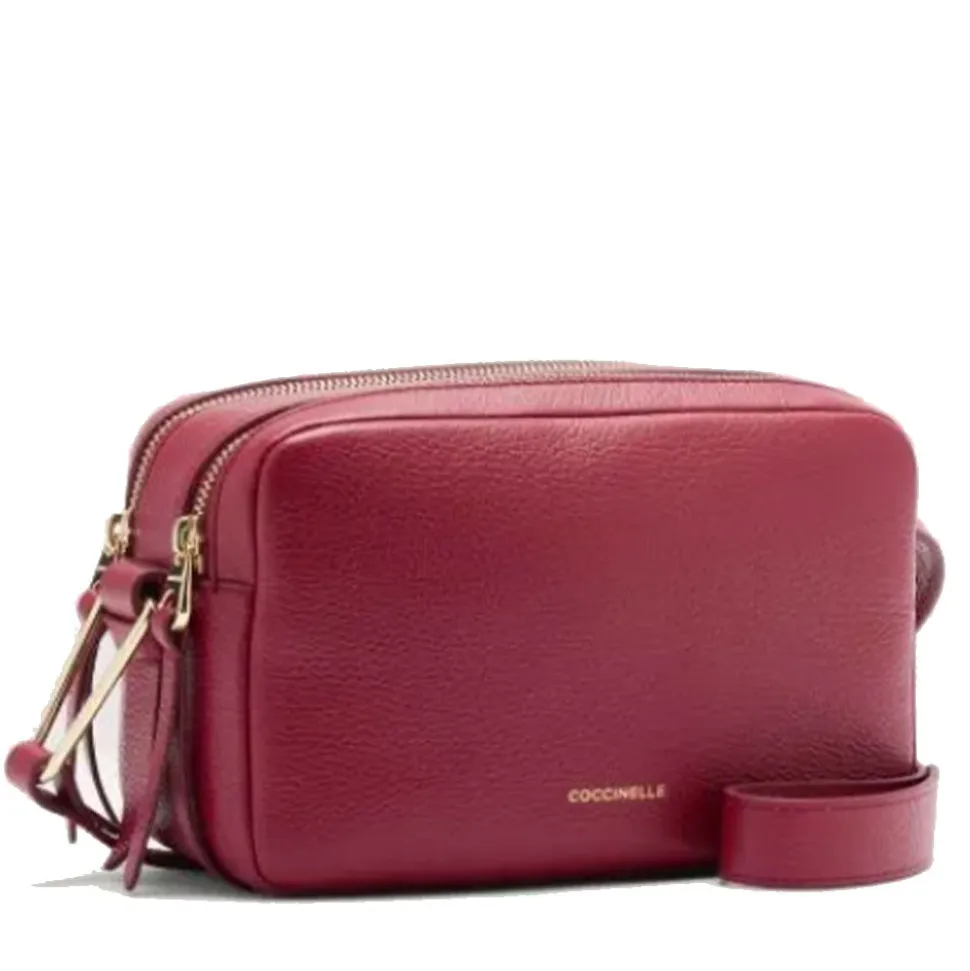 Borsa Donna a Tracolla COCCINELLE in Pelle Linea Malory colore Sangria