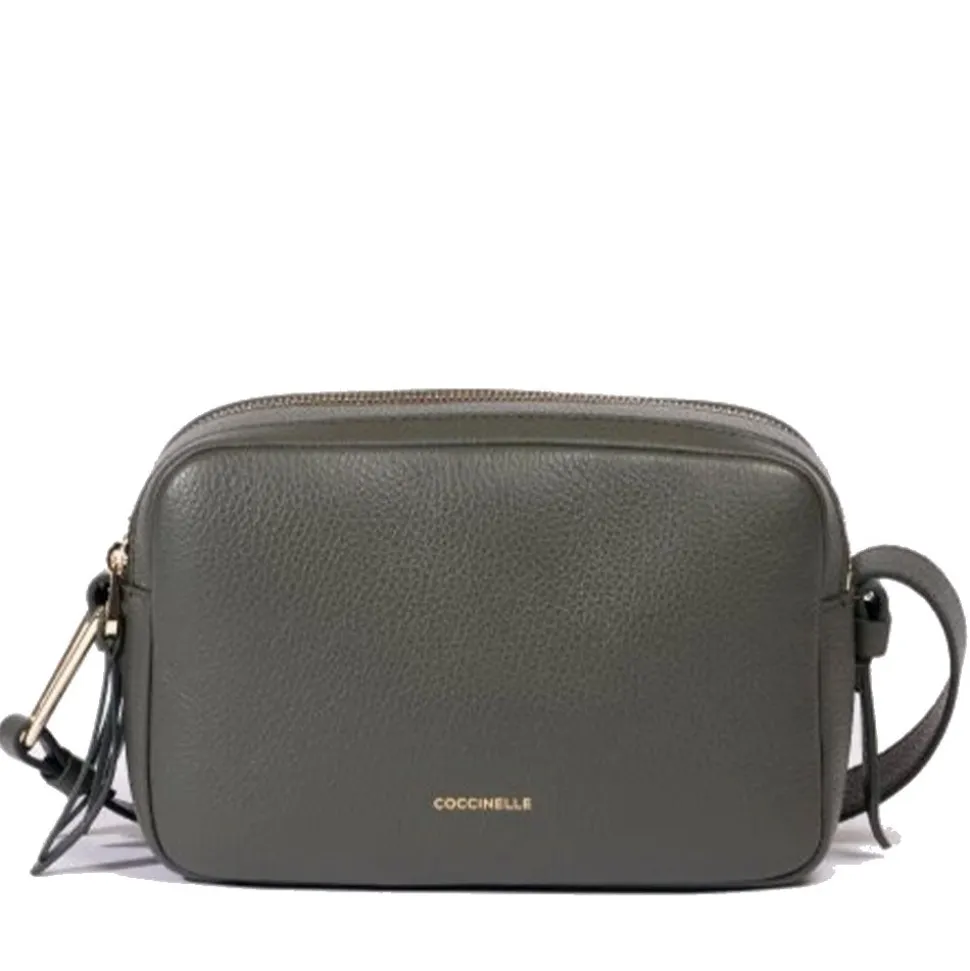 Borsa Donna a Tracolla COCCINELLE in Pelle Linea Malory colore Alga