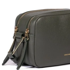 Borsa Donna a Tracolla COCCINELLE in Pelle Linea Malory colore Alga