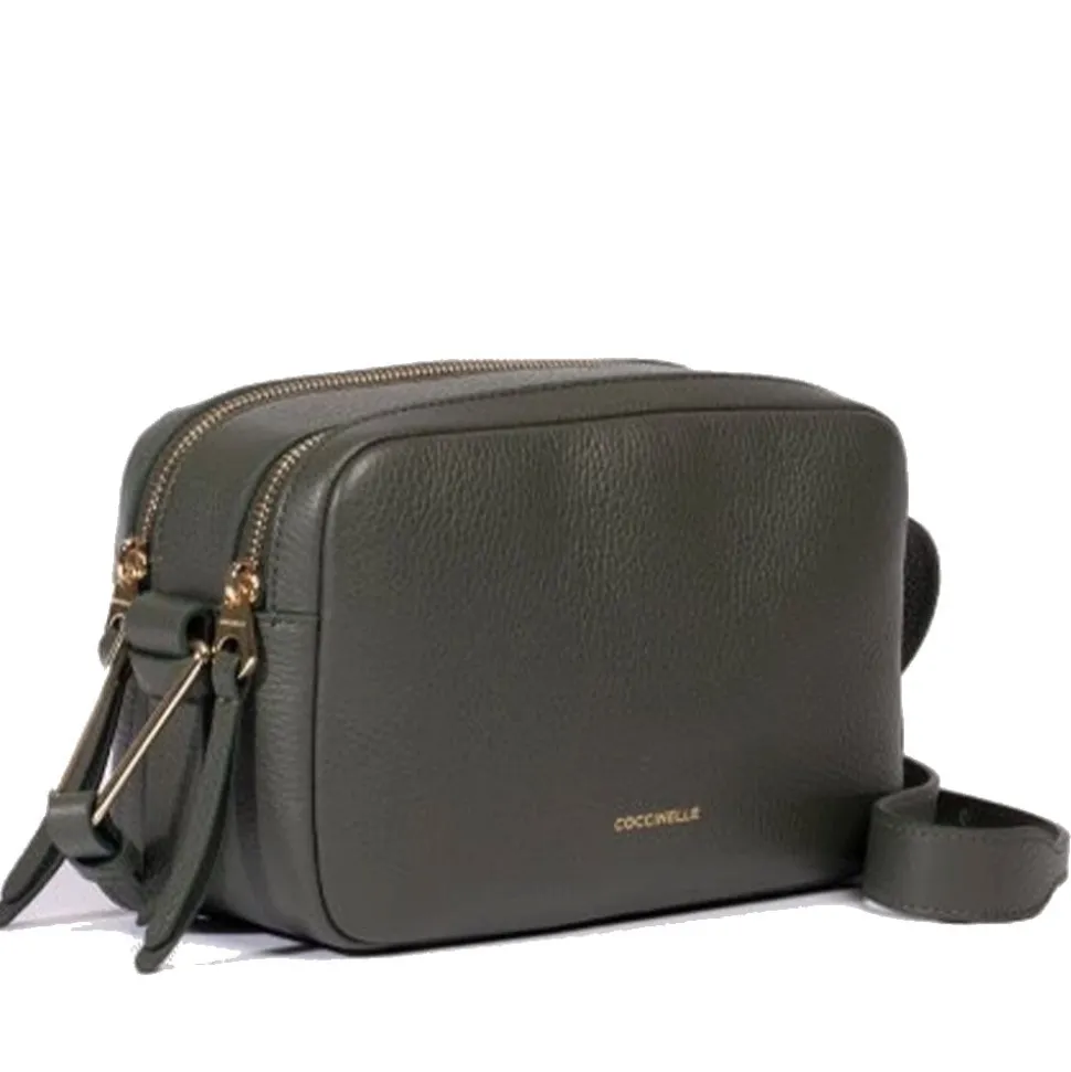 Borsa Donna a Tracolla COCCINELLE in Pelle Linea Malory colore Alga