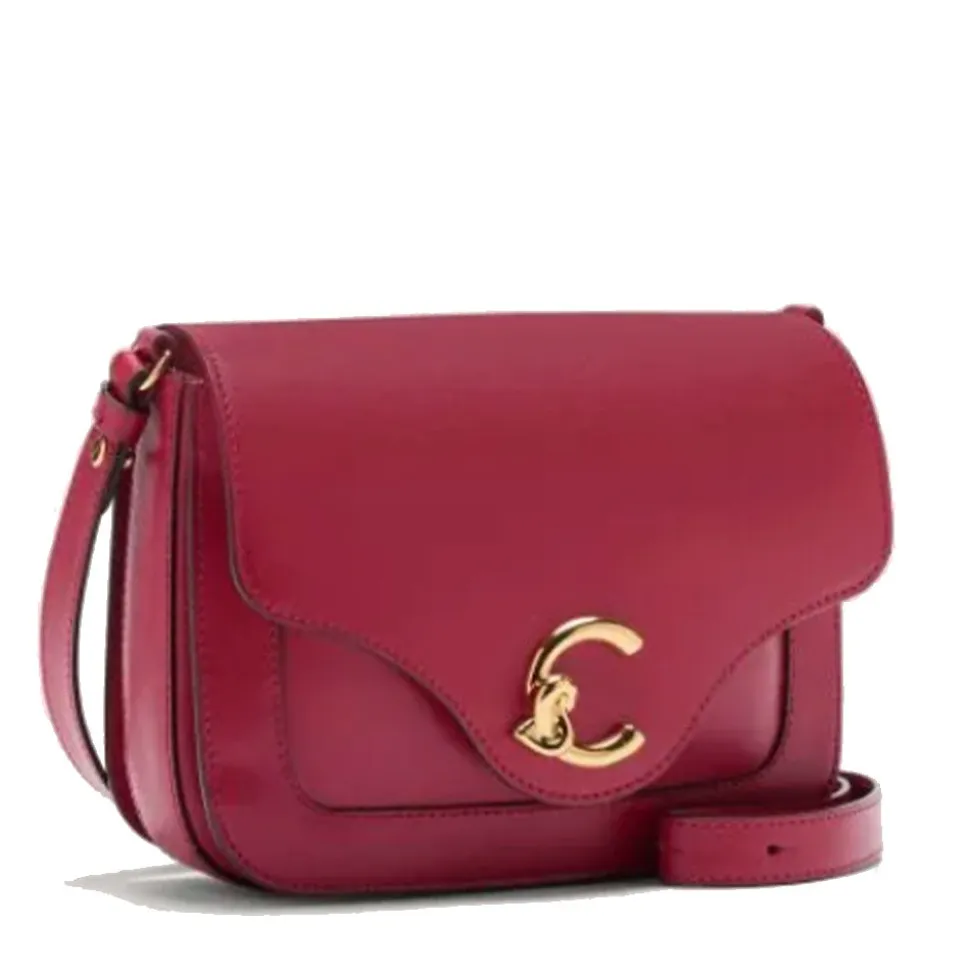 Borsa Donna a Tracolla COCCINELLE in Pelle linea C-Me Calf Cocker Small Colore Sangria