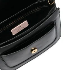 Borsa Donna a Tracolla COCCINELLE in Pelle linea C-Me Calf Cocker Small Colore Nero