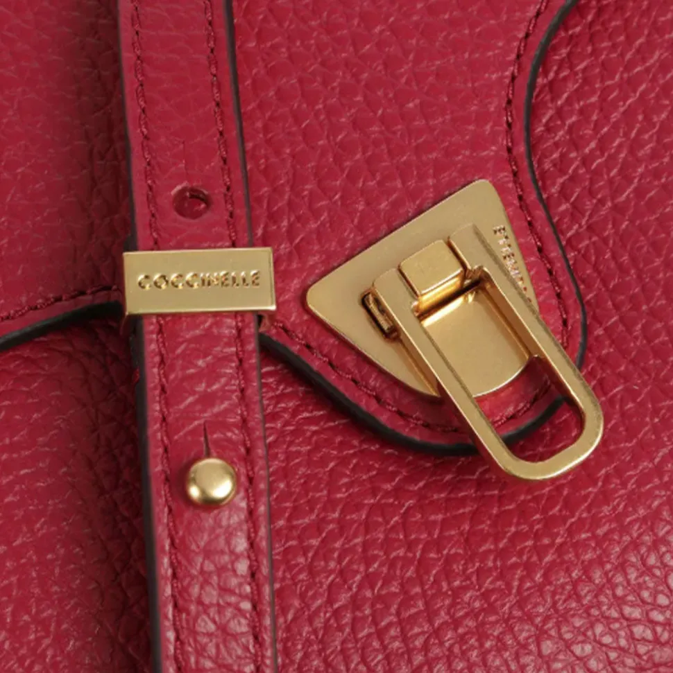 Borsa Donna a Tracolla COCCINELLE in Pelle Sangria linea Beat Soft
