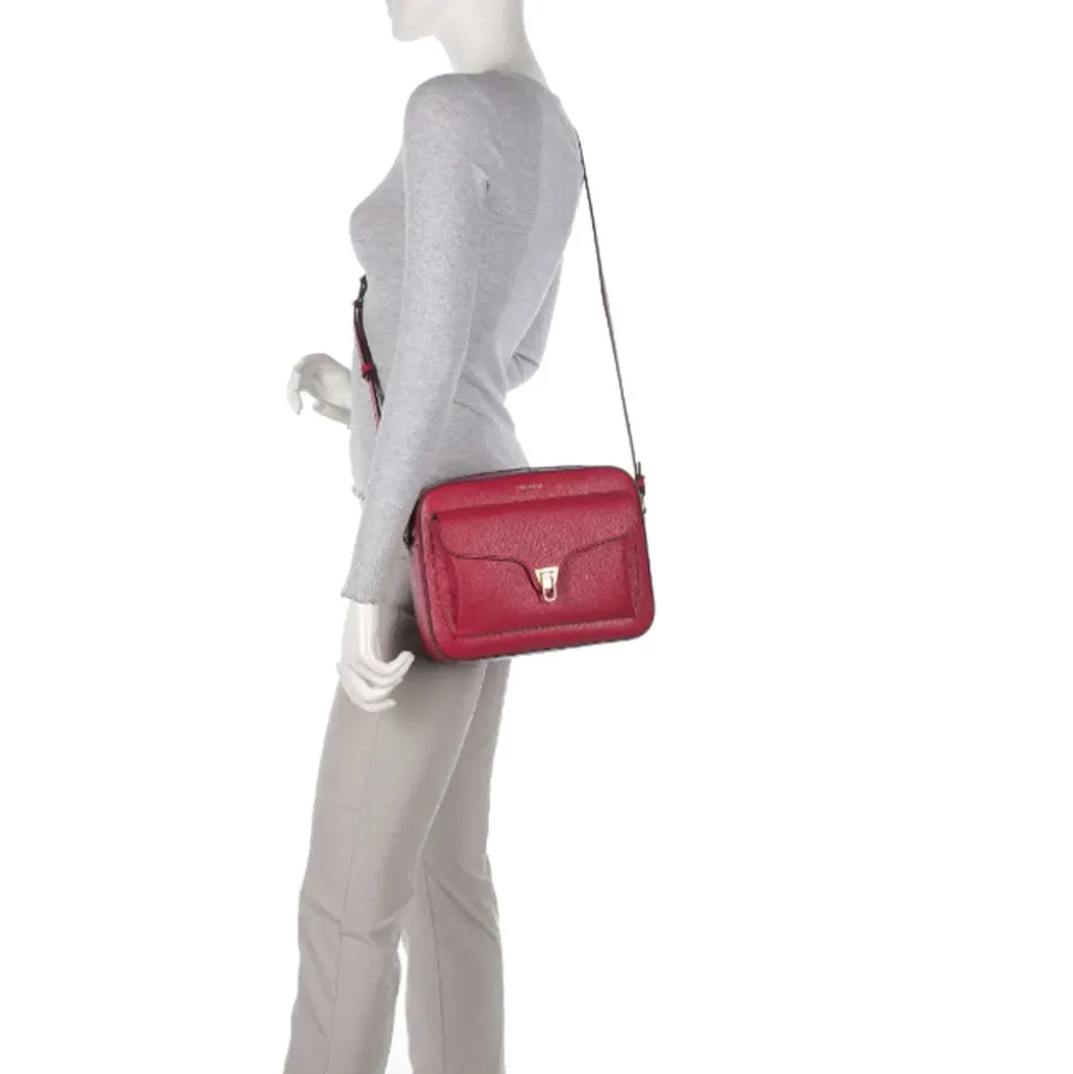 Borsa Donna a Tracolla COCCINELLE in Pelle Sangria linea Beat Soft