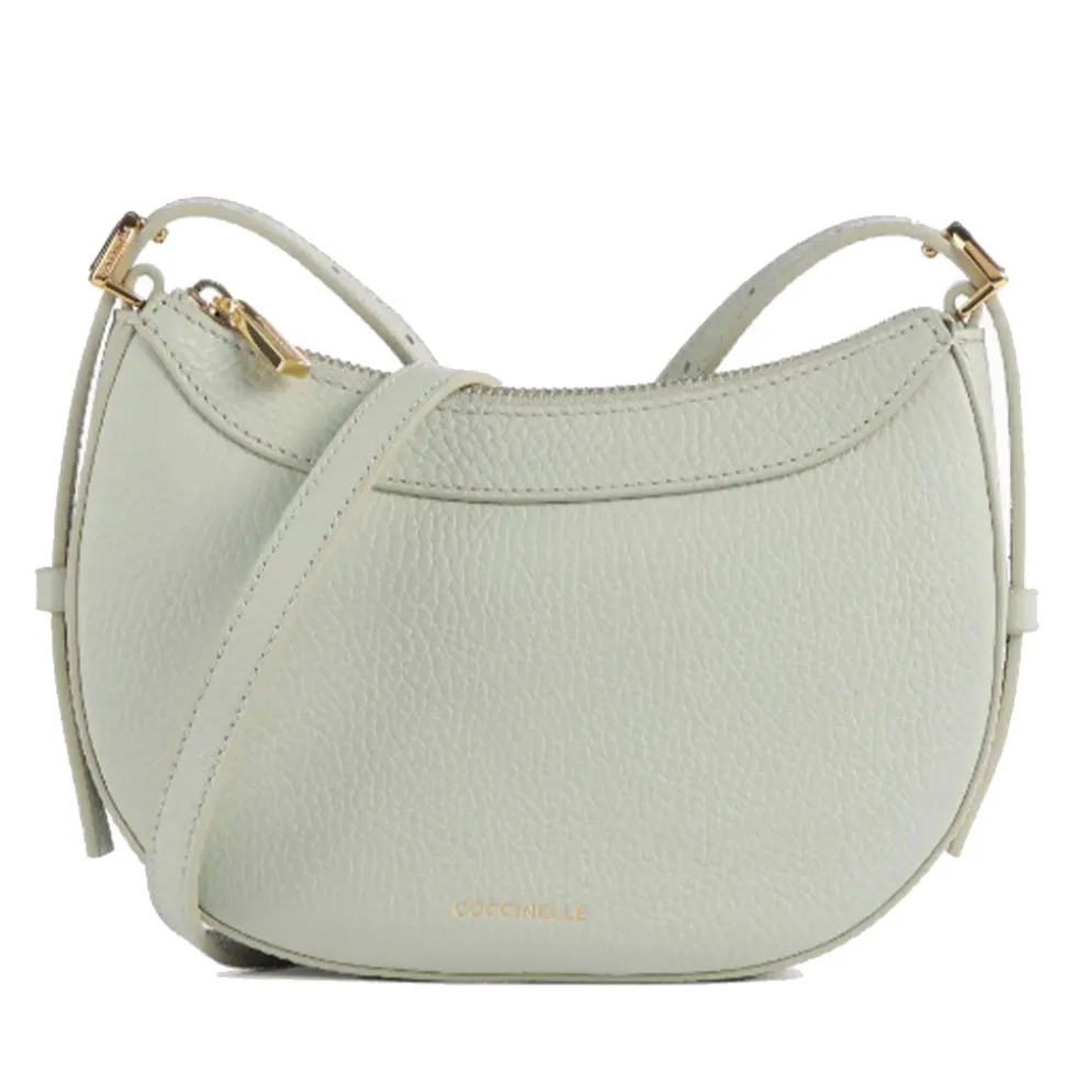 Borsa Donna a Tracolla COCCINELLE in Pelle Celadon Green Linea Whisper