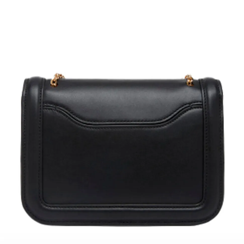 Borsa Donna a Tracolla COCCINELLE in Pelle Liscia Linea Marvin Twist colore Nero