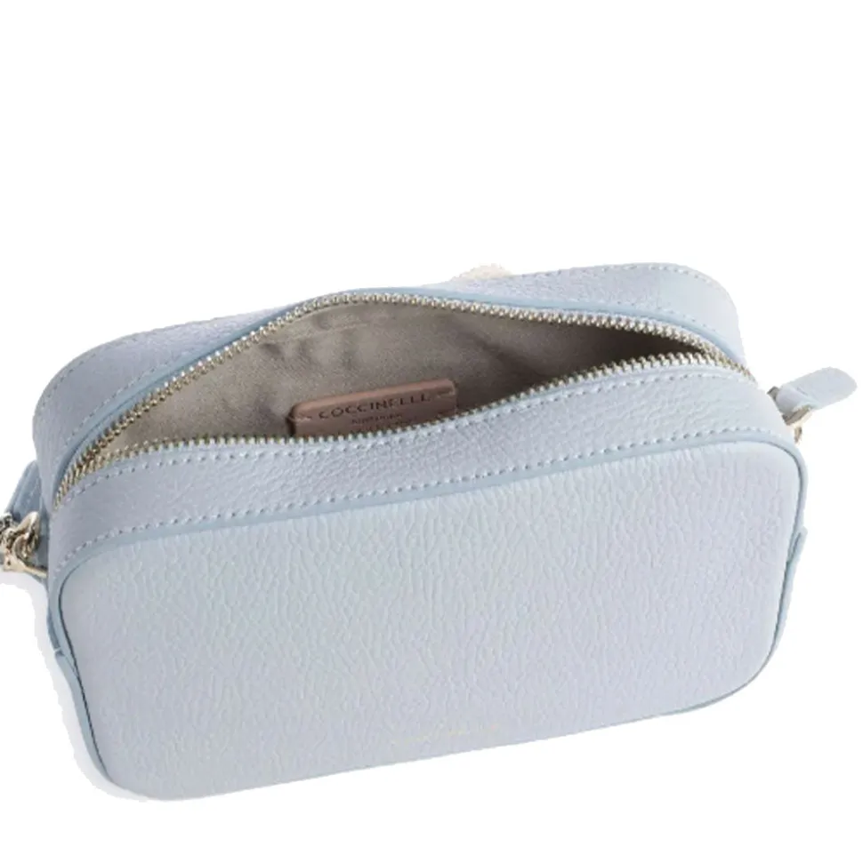 Borsa Donna a Tracolla COCCINELLE Linea Tebe Colore Mist Blue - E5MN555I101