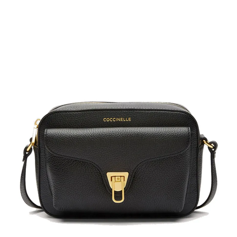 Borsa Donna a Tracolla COCCINELLE in Pelle Nera linea Beat Soft Misura Media