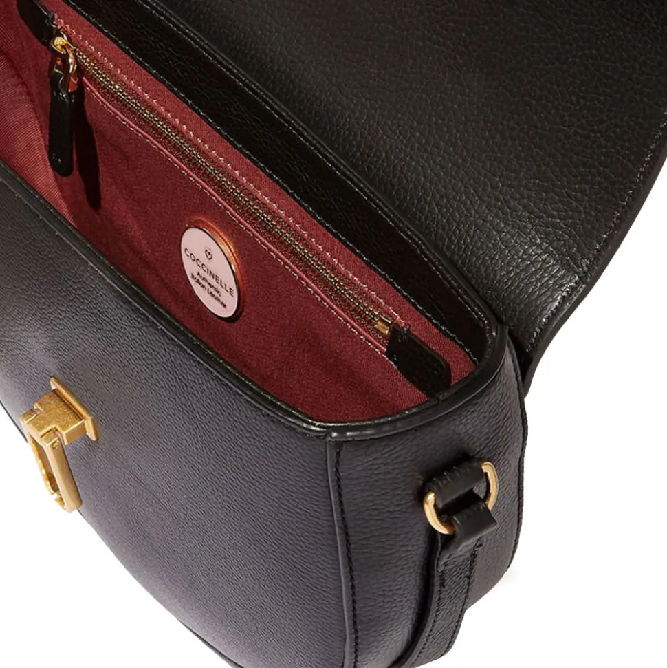 Borsa Donna a Tracolla COCCINELLE in Pelle linea Beat Soft Medium colore Nero