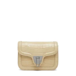 Borsa Donna a Tracolla COCCINELLE in Pelle Liscia Linea Marvin Twist Croco Mini colore Silk