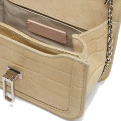 Borsa Donna a Tracolla COCCINELLE in Pelle Liscia Linea Marvin Twist Croco Mini colore Silk